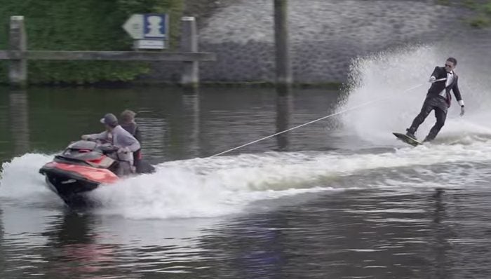 PWC Pulls a Wakeboarder