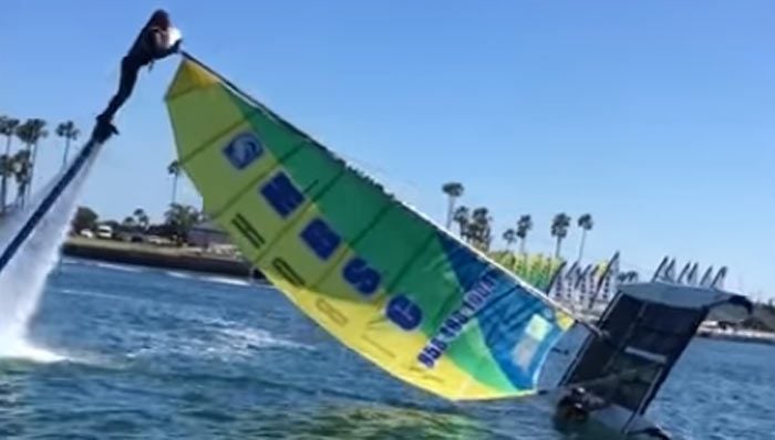catamaran flip over