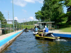 Locking through at Port Carling.