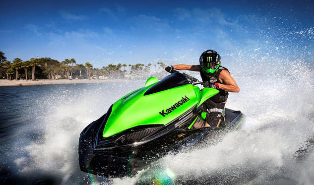 2015 Kawasaki Jet Ski Ultra 310R Action Front Left