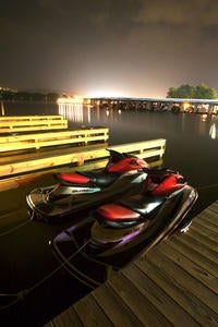 It's not every day you get to dock your JetSki right at your hotel.