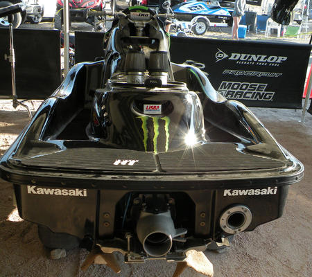 TBM's ride plate really is intended for high-performance racing. In fact, Kawasaki developed its own tunable ride plate with a dropping trim tab for its race team.