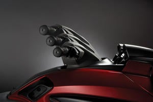 The FZS features a three-position telescopic steering column.