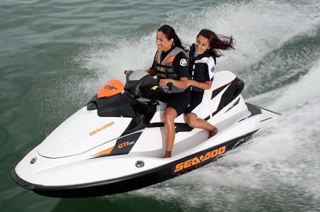 Sea-Doo gave the GTI a color and graphics makeover for 2010.