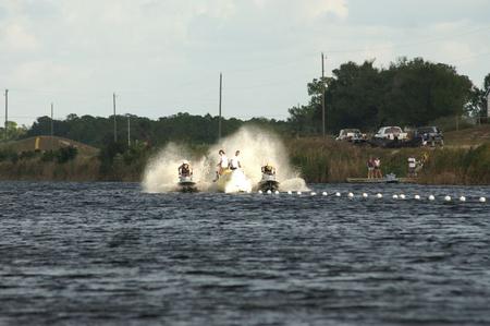 Two riders go head-to-head in the C-54 Canal.