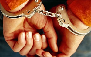 Handcuffs on PWC Thief