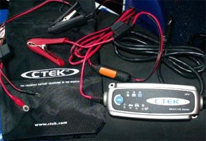 CTEK’s MULTI US3300 Battery Charger has smaller clamps for a better connection and protects against sparks, short circuits, and reversed polarity.